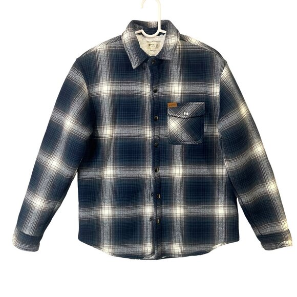 Matix Men's Size S Shacket Shirt Jacket Snap Front Fleece Lined EUC - Picture 1 of 12